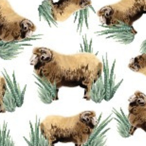 PRINTED MERINO WOOL & LEATHER SLIPPERS