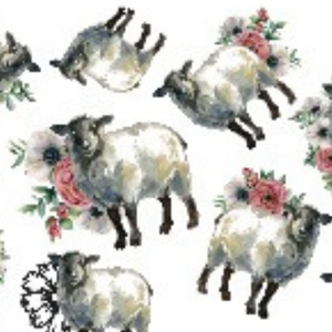 PRINTED MERINO WOOL & LEATHER SLIPPERS