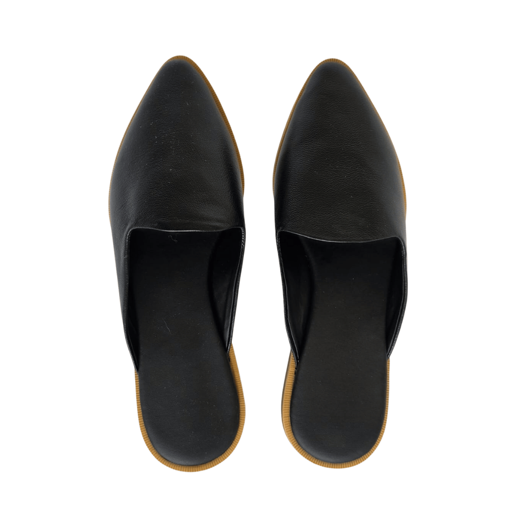 ALICE BLACK POINTED MULE