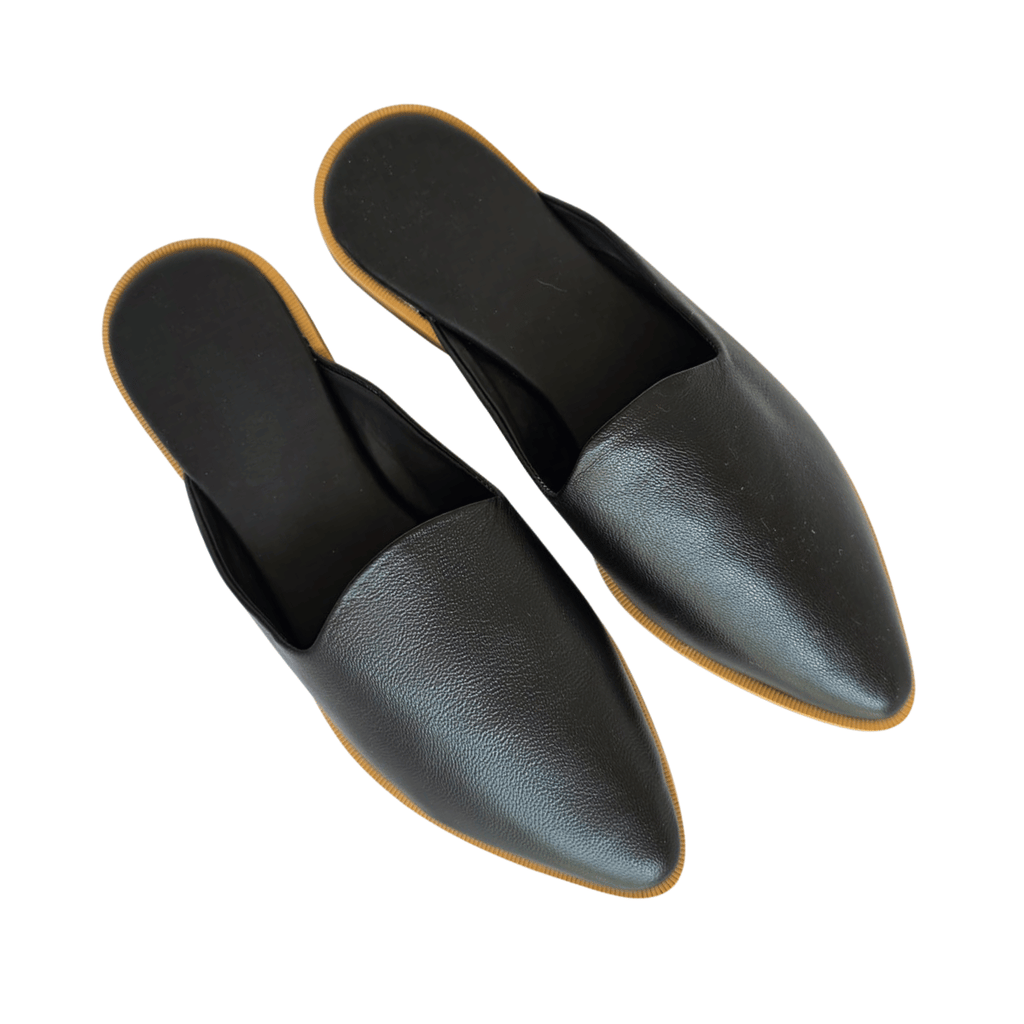 ALICE BLACK POINTED MULE