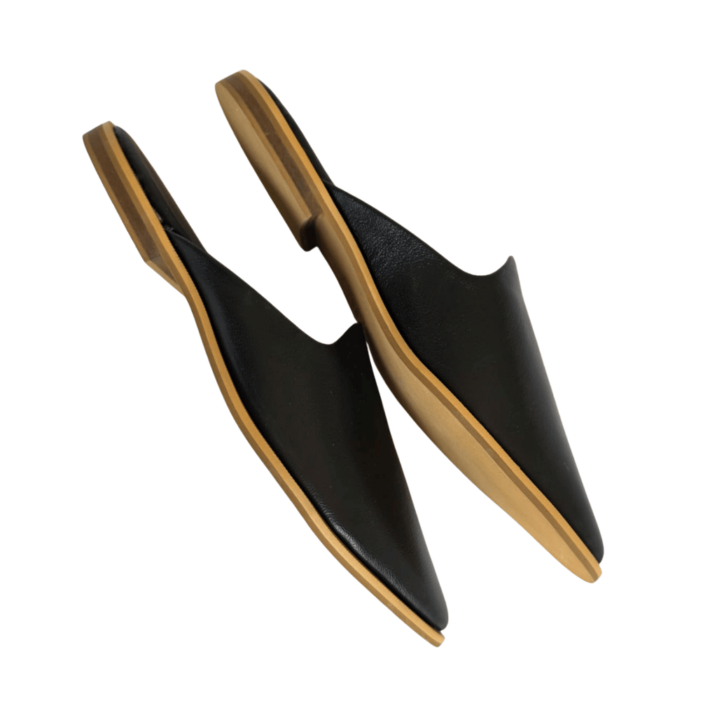 ALICE BLACK POINTED MULE