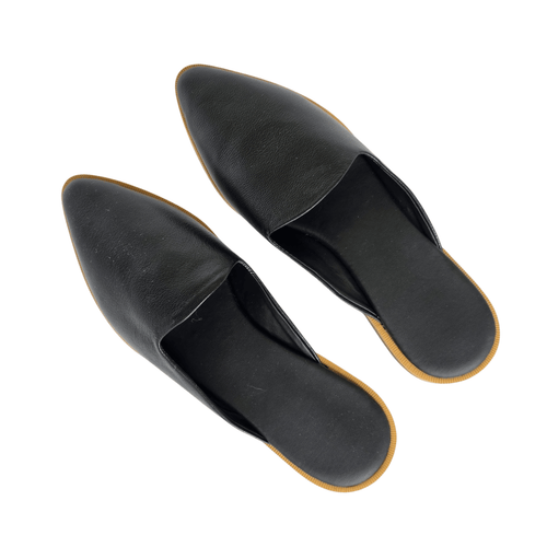 ALICE BLACK POINTED MULE
