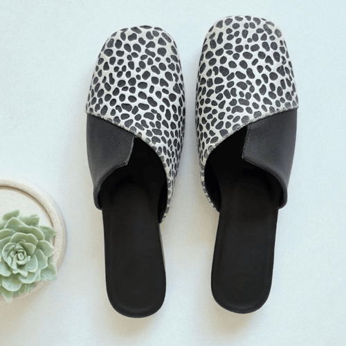 MINX SQUARE-TOE MULES