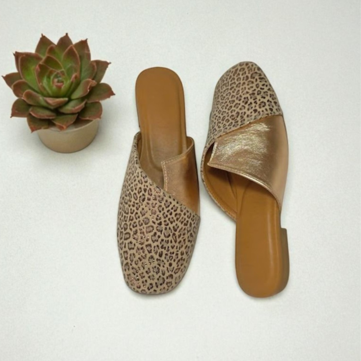 MINX SQUARE-TOE MULES