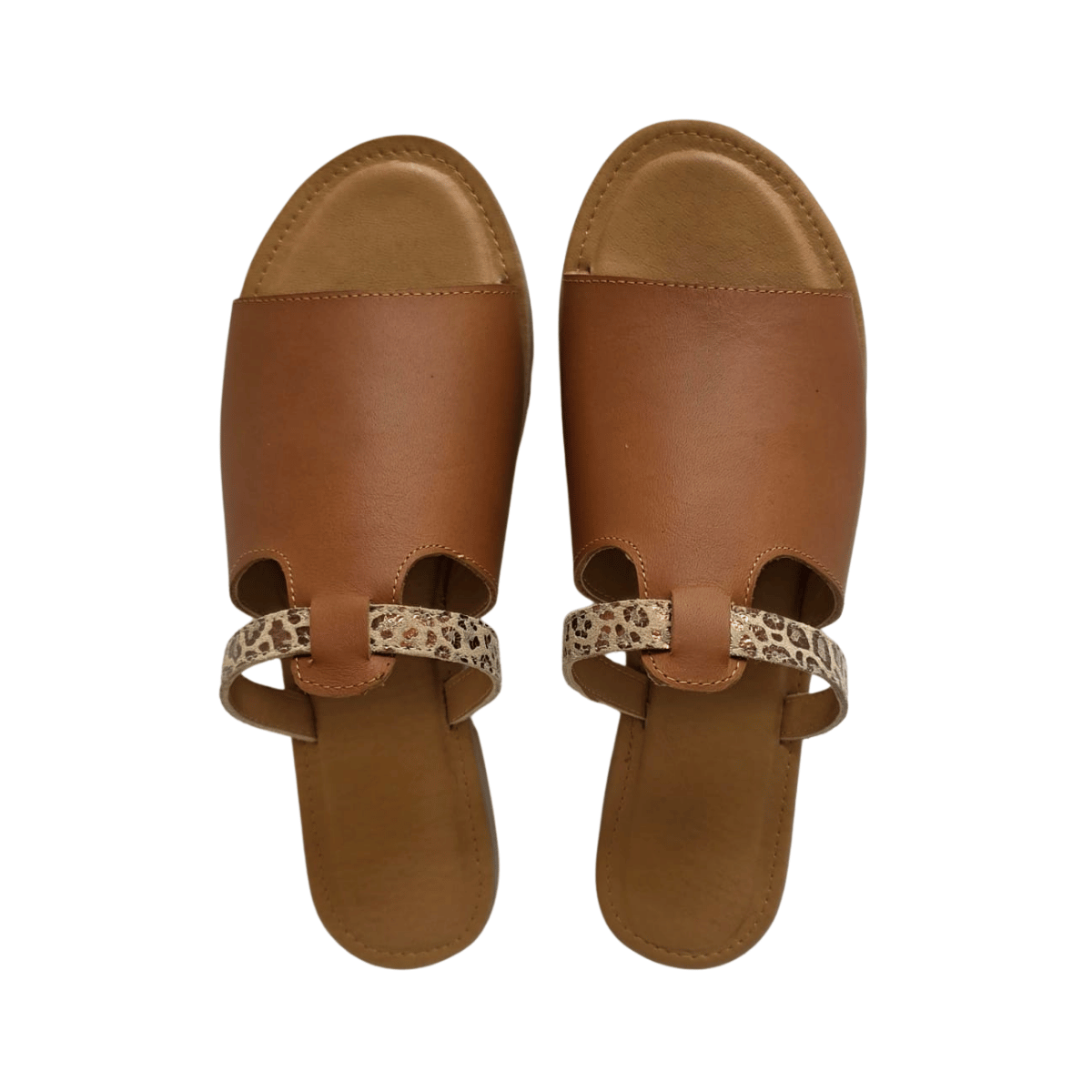 NOA TAN & LEOPARD PRINT SANDAL